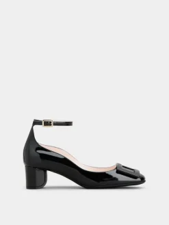 Roger Vivier Ankle Strap U Look Pumps in patent leather New