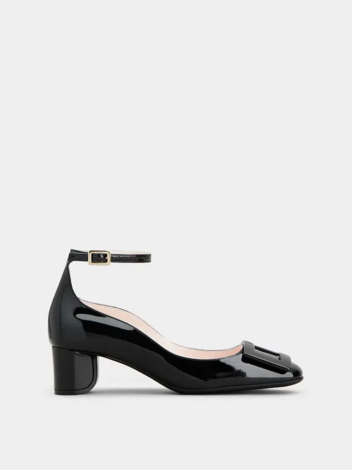 Roger Vivier Ankle Strap U Look Pumps in patent leather New