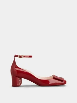 Roger Vivier Ankle Strap U Look Pumps in patent leather Clearance