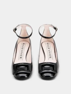 Roger Vivier Ankle Strap U Look Pumps in patent leather New