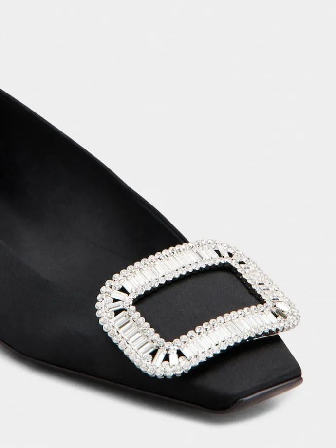 Roger Vivier Belle Vivier Ballerinas in satin Clearance