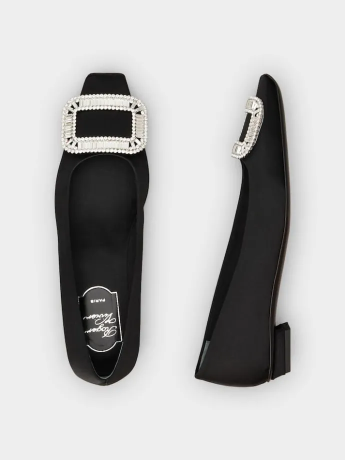 Roger Vivier Belle Vivier Ballerinas in satin Clearance