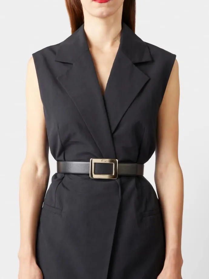 Roger Vivier Belle Vivier Belt in leather Fashion