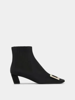 Roger Vivier Belle Vivier Chelsea Booties in suede New