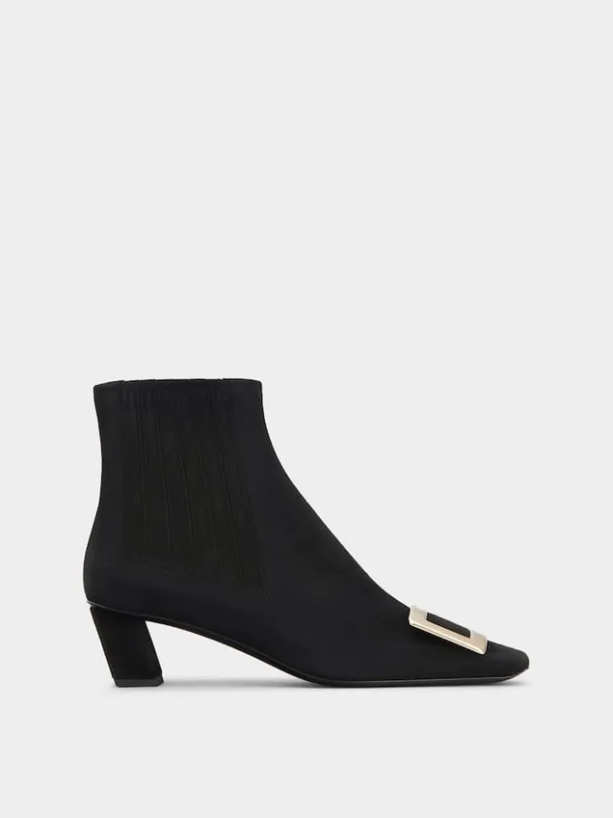 Roger Vivier Belle Vivier Chelsea Booties in suede New