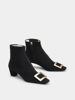 Roger Vivier Belle Vivier Chelsea Booties in suede New
