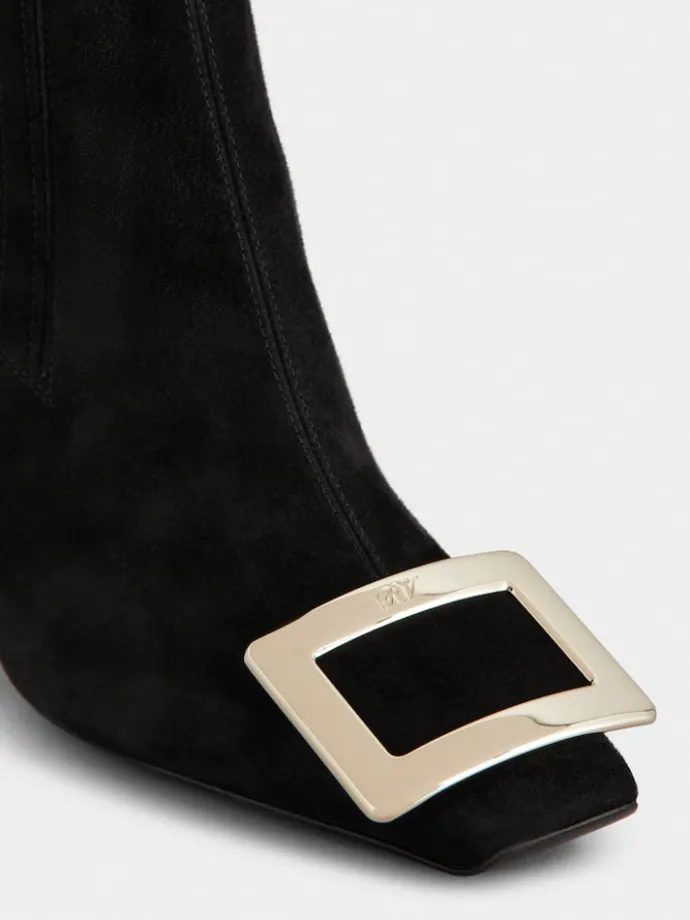 Roger Vivier Belle Vivier Chelsea Booties in suede Outlet