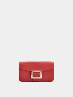 Roger Vivier Belle Vivier Credit Card Holder in leather Clearance