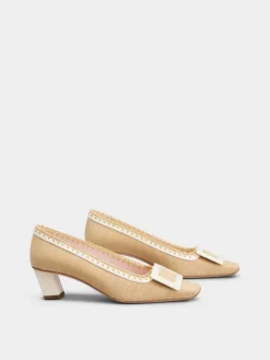 Roger Vivier Belle Vivier Pumps in canvas Online