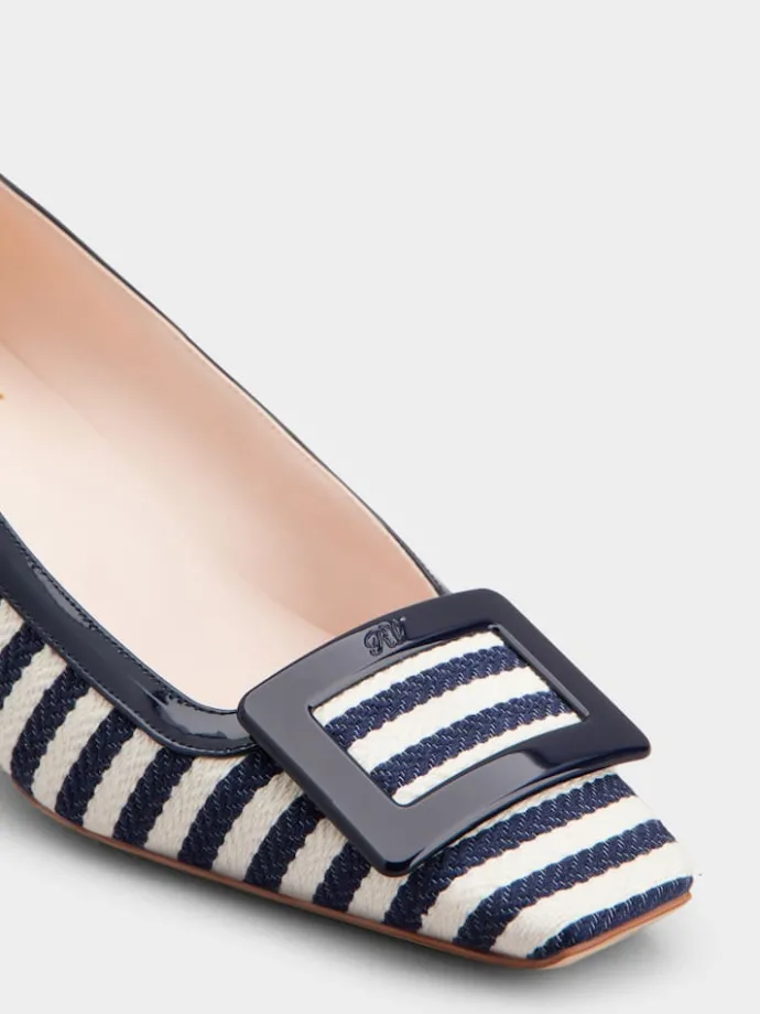 Roger Vivier Belle Vivier Pumps in canvas Outlet