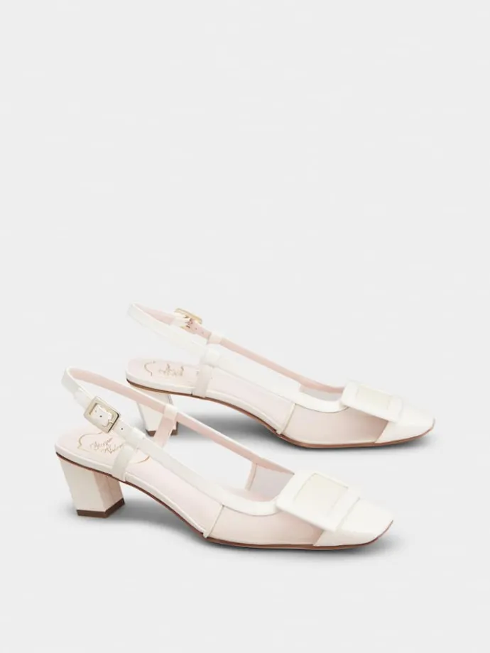 Roger Vivier Belle Vivier Slingback Pumps in mesh fabric Clearance