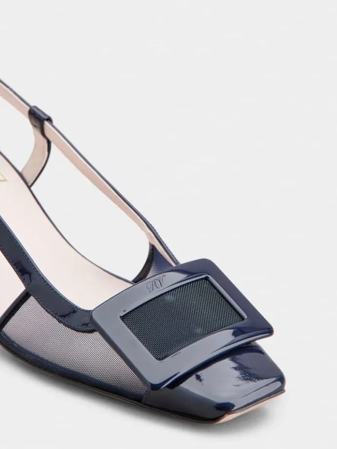 Roger Vivier Belle Vivier Slingback Pumps in mesh fabric Hot
