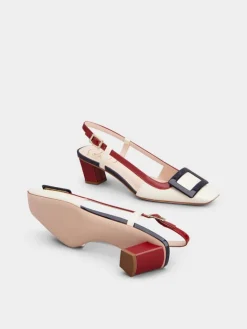 Roger Vivier Belle Vivier Slingback Pumps in patent leather Outlet