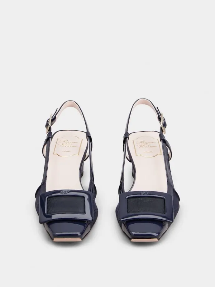 Roger Vivier Belle Vivier Slingback Pumps in mesh fabric Hot