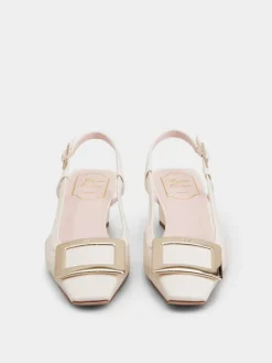 Roger Vivier Belle Vivier Slingback Pumps in patent leather Discount