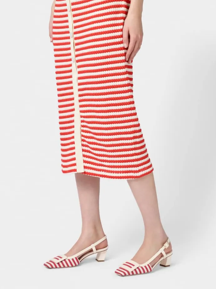 Roger Vivier Belle Vivier Slingback Pumps in canvas Outlet