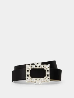 Roger Vivier Broche Vivier Belt in satin Clearance