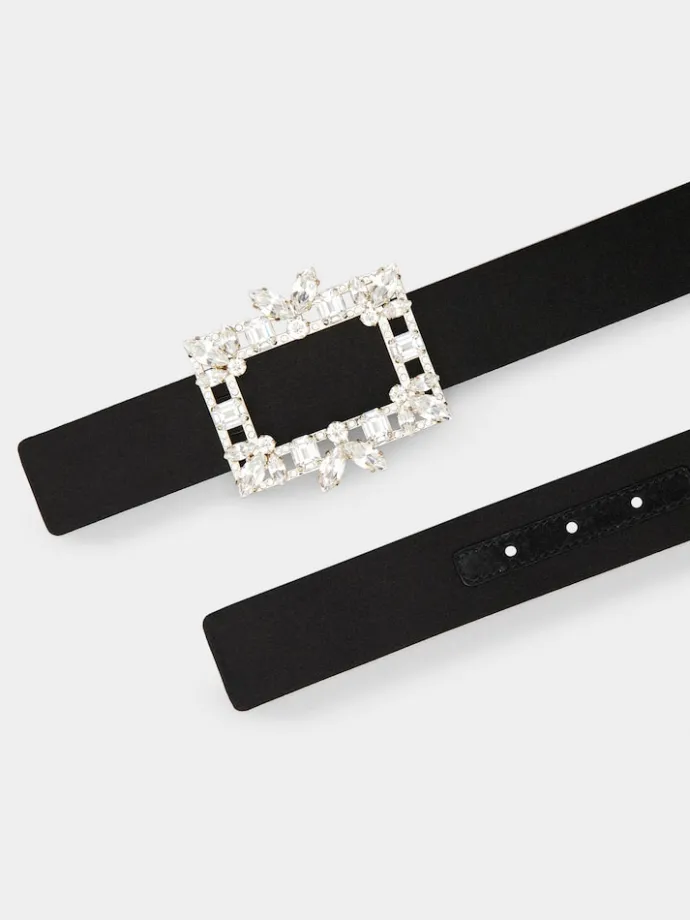 Roger Vivier Broche Vivier Belt in satin Clearance