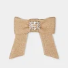 Roger Vivier Broche Vivier Buckle Hair Clip in raffia Hot