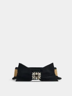 Roger Vivier Broche Vivier Buckle Visor in Straw New