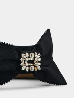 Roger Vivier Broche Vivier Buckle Visor in Straw New
