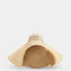 Roger Vivier Broche Vivier Hat in raffia New