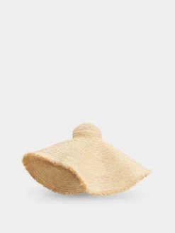 Roger Vivier Broche Vivier Hat in raffia New