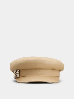 Roger Vivier Broche Vivier Sailor Cap in denim Sale