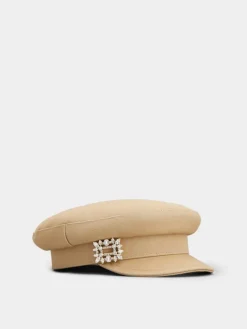 Roger Vivier Broche Vivier Sailor Cap in denim Sale