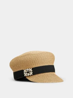 Roger Vivier Broche Vivier Sailor Hat in raffia Best