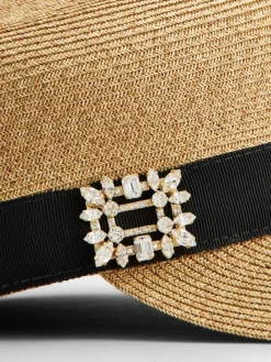 Roger Vivier Broche Vivier Sailor Hat in raffia Best