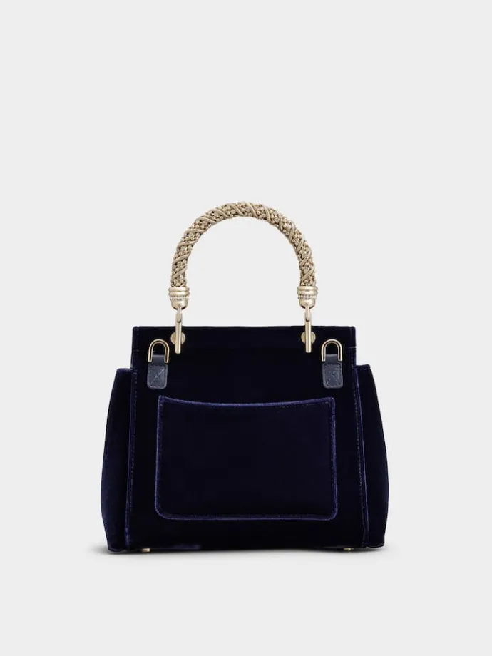 Roger Vivier Cabas Jewel Efflorescence Mini Bag in velvet Outlet