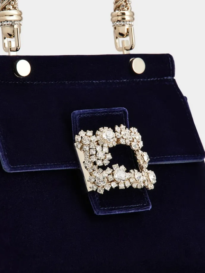 Roger Vivier Cabas Jewel Efflorescence Mini Bag in velvet Outlet