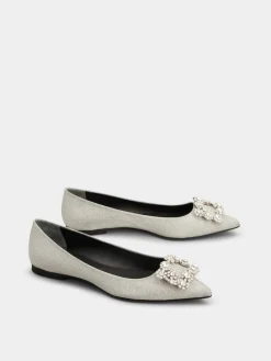 Roger Vivier Efflorescence Ballerinas in glitter New