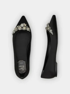 Roger Vivier Efflorescence Ballerinas in satin Outlet