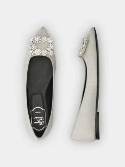 Roger Vivier Efflorescence Ballerinas in glitter New
