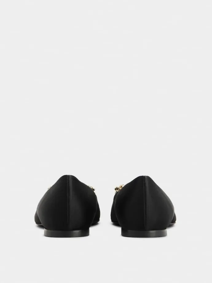 Roger Vivier Efflorescence Ballerinas in satin Discount