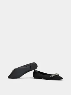 Roger Vivier Efflorescence Ballerinas in satin Outlet