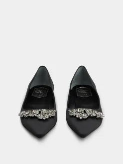 Roger Vivier Efflorescence Ballerinas in satin Outlet
