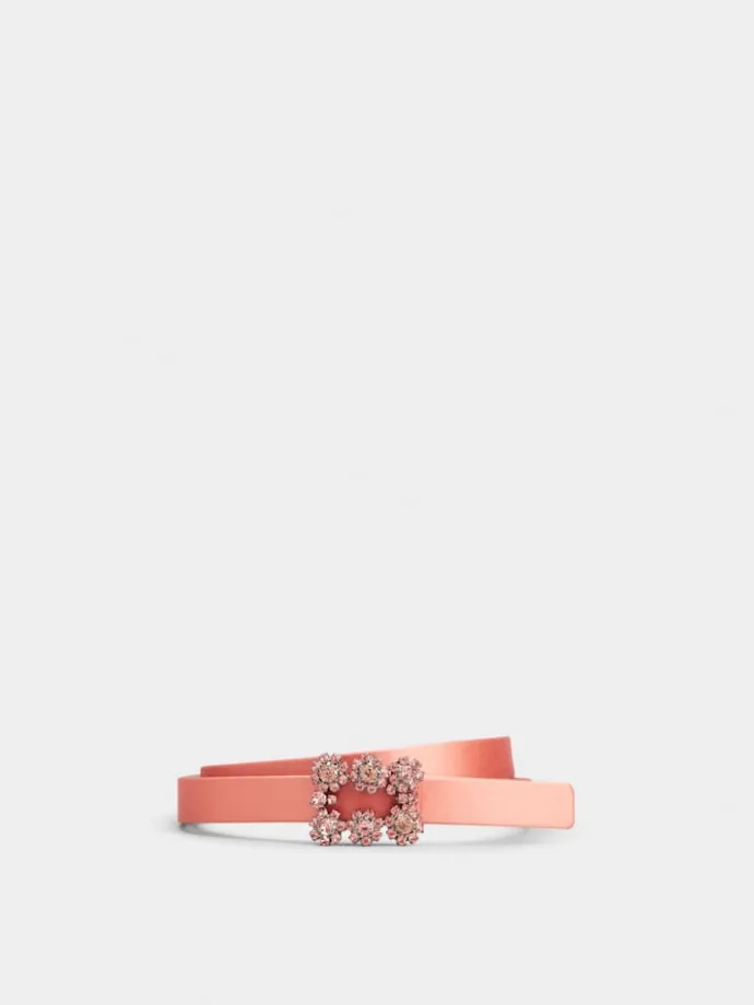 Roger Vivier Efflorescence Belt in satin Fashion