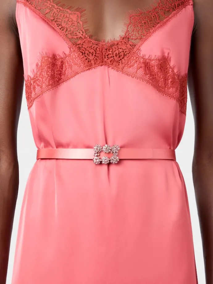 Roger Vivier Efflorescence Belt in satin Fashion