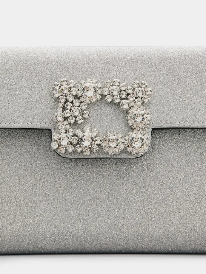 Roger Vivier Efflorescence Clutch in glitter Fashion
