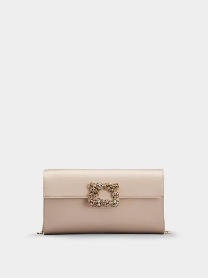 Roger Vivier Efflorescence Clutch in satin Sale
