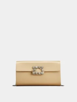 Roger Vivier Efflorescence Clutch in satin New