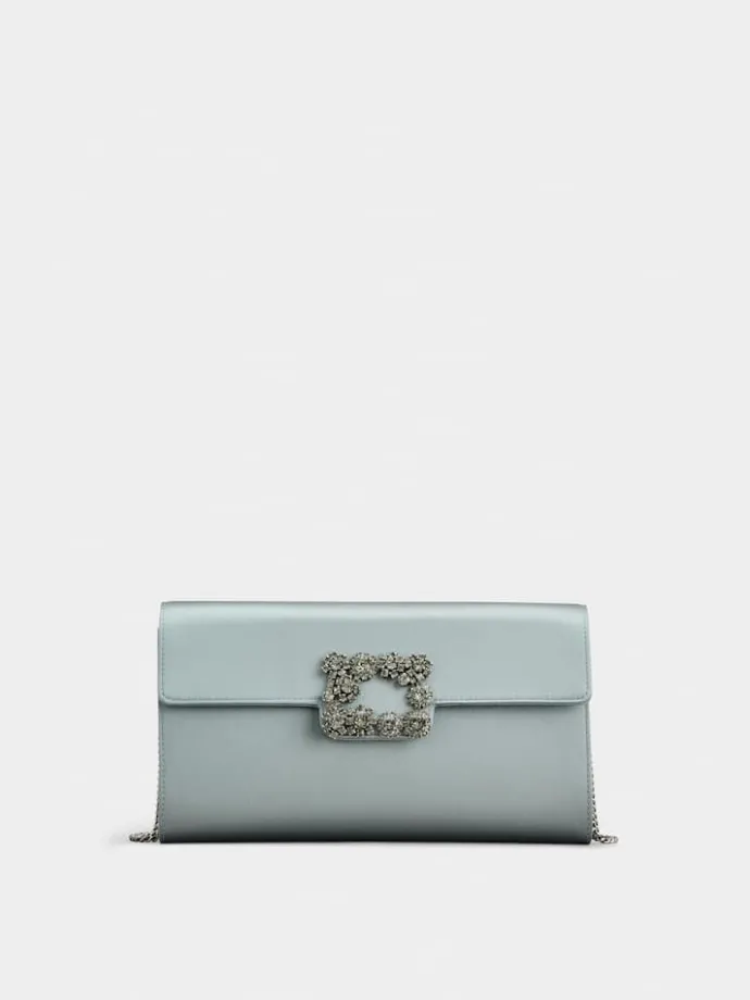 Roger Vivier Efflorescence Clutch in satin Outlet