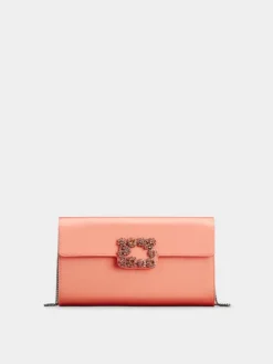 Roger Vivier Efflorescence Clutch in satin Discount