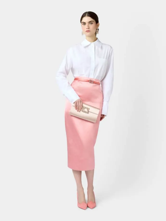 Roger Vivier Efflorescence Clutch in satin Sale