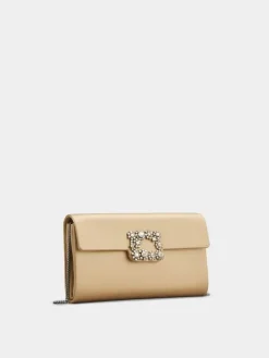 Roger Vivier Efflorescence Clutch in satin New