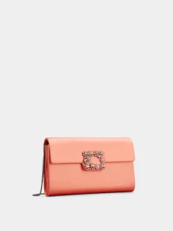 Roger Vivier Efflorescence Clutch in satin Discount