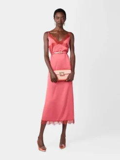 Roger Vivier Efflorescence Clutch in satin Discount